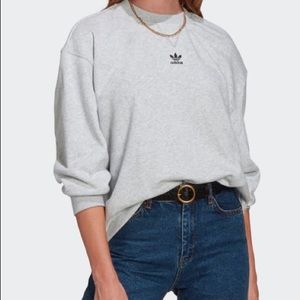 ADIDAS Loungewear Sweatshirt - Gray